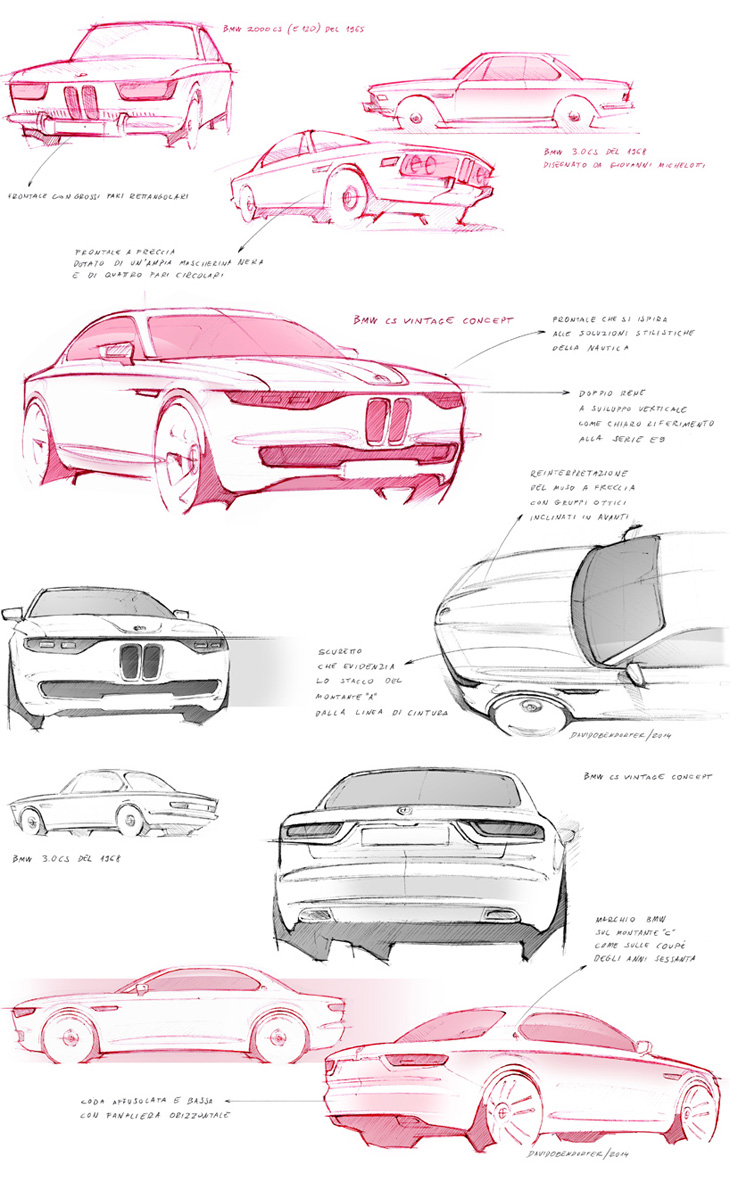 Дизайн - концепция BMW CS Vintage основана на платформе серии 6