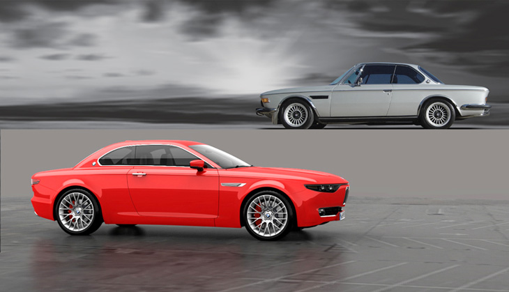 Спорткупе BMW CS было разработано совместно с кузовным ателье Bertone