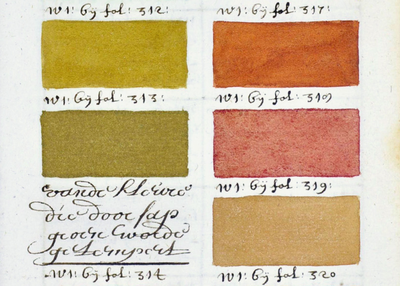 Каждый цвет подробно описан и имеет свой номер