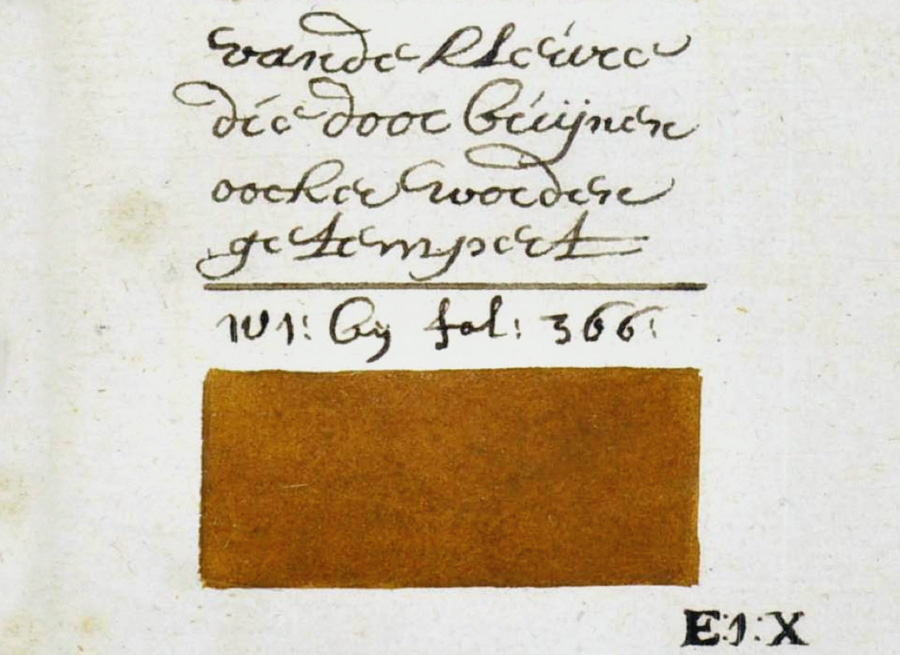 Описание цвета из книги образцов