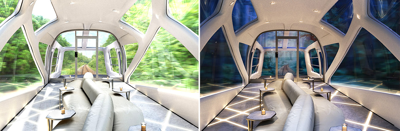 Вагон - галерея для прогулок и смотровая площадка