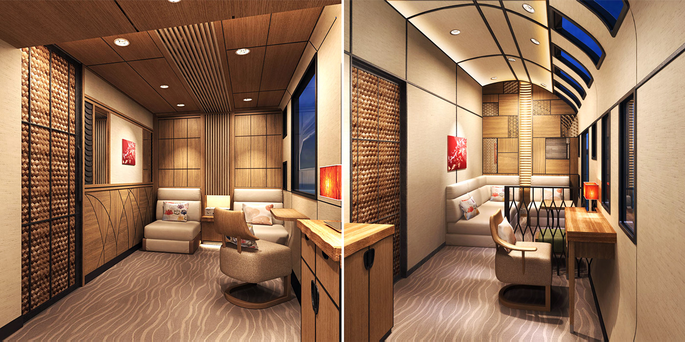 В отделке интерьеров вагона использованы натуральные материалы