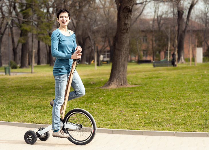 Дизайн велосипеда учитывает анатомическое строение человека
